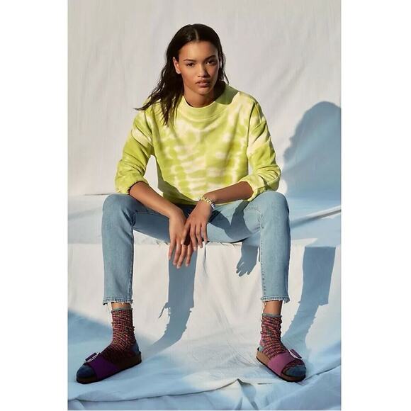 Pilcro And The Letterpress Sweaters - Pilcro And The Letterpress Anthropologie Elayna‎ Sweatshirt Top Yellow Medium